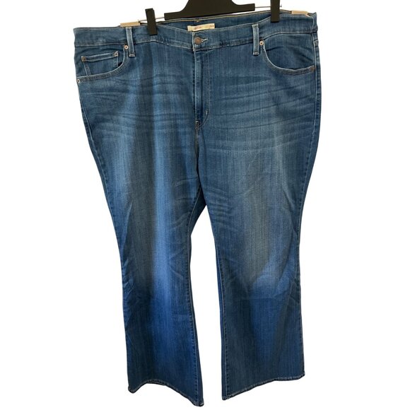 NWT Levi's 726 Flare blue denim jeans size 26W - Picture 5 of 5